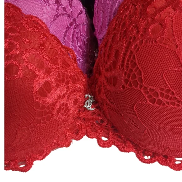 NEW Juicy Couture Sexy Extreme Push Up Bra's 3-Pack 36C Lace - Picture 5 of 5